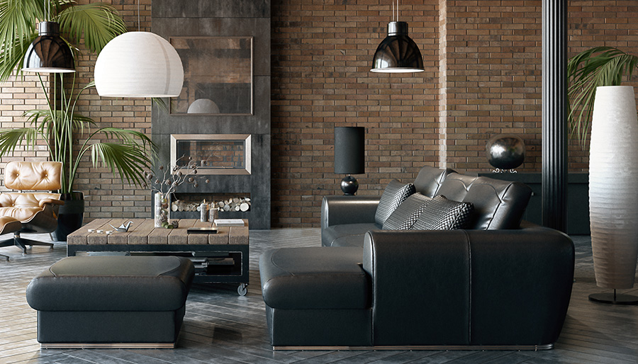 Industriele-bank-industrieel-interieur-industrial-couch-industrial-interior-leren-bank-leather-couch-zwart-bruin-grijs-black-brown-grey