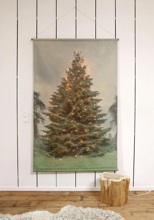 Alternatieve kerstboom-kerstposter-kerstboom poster met verlichting poster kerstboom kerstboom poster met lichtjes-1