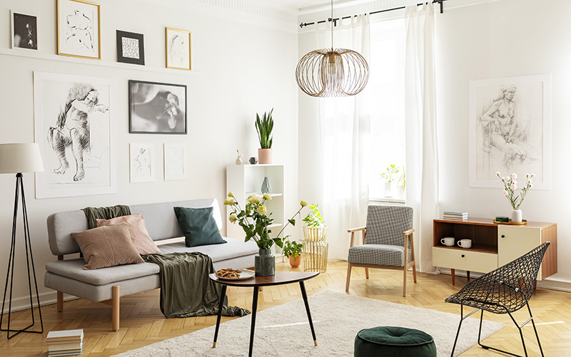 Scandinavisch-interieur-Scandinavische-woonstijl-Scandiavische-woonkamer-Scandinavische kleuren Scandinavische keuken Scandinavische eetkamer Scandinavische slaapkamer