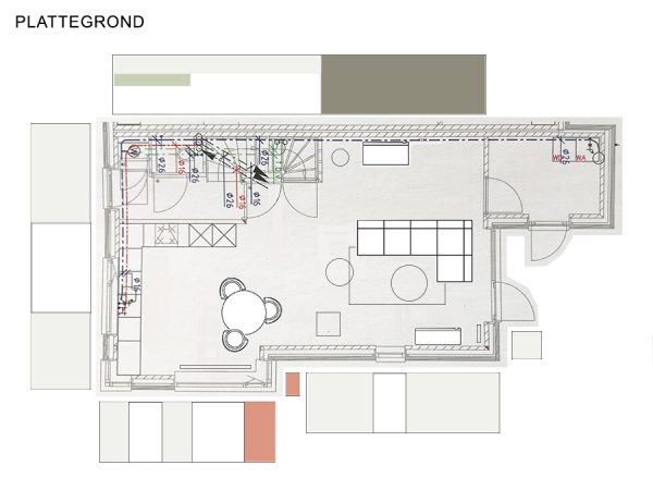 Moodboard met producten voor kleuradvies kleuren combineren kleurenplan interieurplan