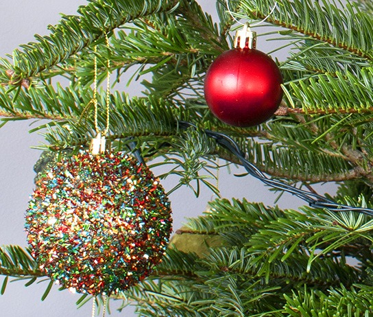 glitter kerstbal