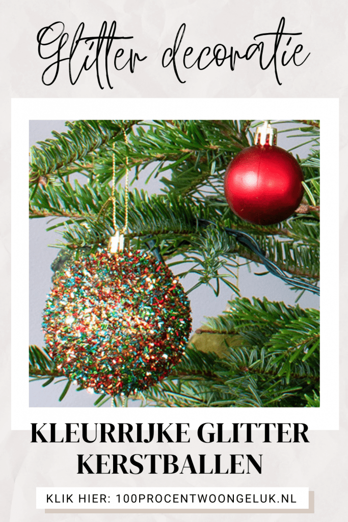 glitter kerstbal