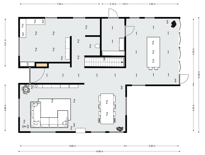 interieur verlichting lampen interieur voorbeeld lichtplan lichtpunten verlichtingspunten verlichting woonkamer tips tips verlichting binnen verlichting sfeerverlichting binnen sfeerverlichting sfeerverlichting woonkamer Waar lampen plaatsen in woonkamer? Waar plaats ik verlichting? Hoeveel lampen in woonkamer? Hoe maak je een lichtplan voor woonkamer?