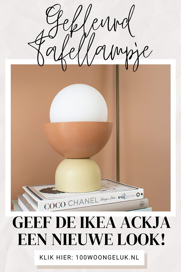 Ikea lampje Ackja make-over lampje diy spuiten van een lampje tafellamp in de kleur terracotta en wild wonder ikea hack simpele diy snelle diy